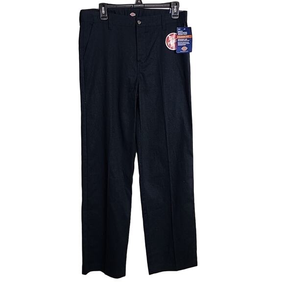 Dickies Boys Dark Blue Size 18 Pants, NWT, Flat Front, Straight Leg - Picture 1 of 12